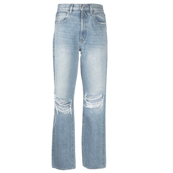 SLVRLAKE Dakota Long Time Coming distressed jeans Size 26 - Picture 5 of 16